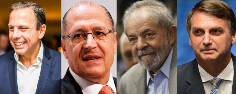 PESQUISA: Lula, Alckmin e Doria têm recuos; Bolsonaro se mantém