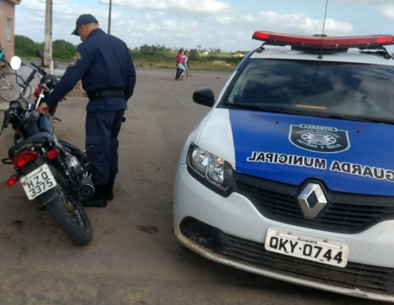 GML EM AÇÃO: mais uma motocicleta roubada é recuperada em Lagarto