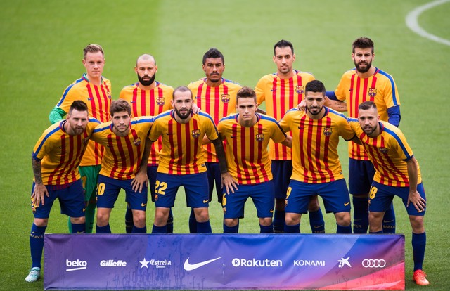 Com portões fechados por apoio a referendo, Barça vence com gol raro do catalão Busquets; Veja gols
