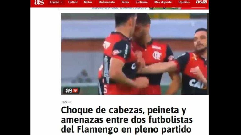 Briga entre jogadores do Flamengo é notícia na Europa e na Argentina