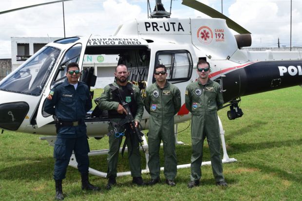Operação Policial com helicóptero da PM reforça policiamento em Tobias Barreto