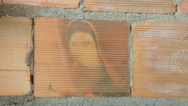 Família da zona rural de Riachão do Dantas acredita que imagem encontrada em tijolo é de Nossa Senhora