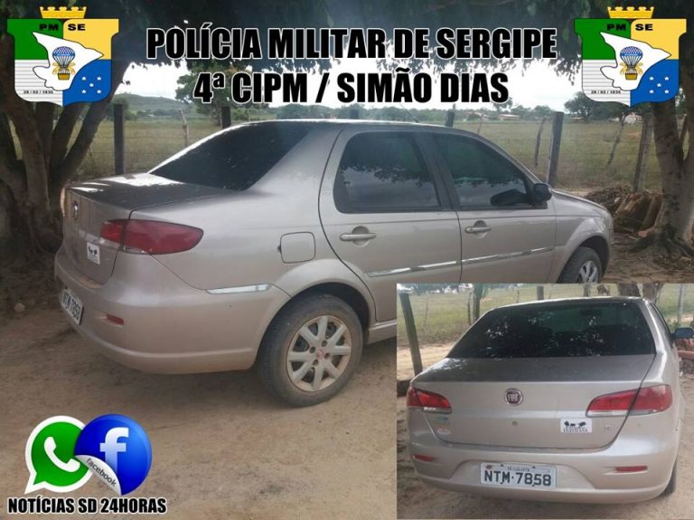 Polícia Militar localiza carro utilizado no assalto do vigilante em Simão Dias