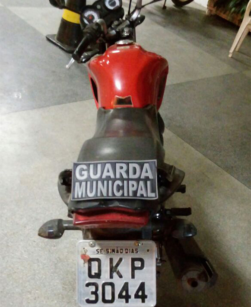 Mais uma motocicleta é recuperada pela Guarda Municipal de Lagarto