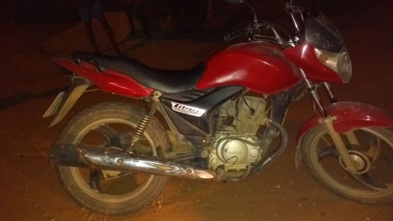 Em menos de 1 hora motocicleta roubada no Povoado Brejo é recuperada pelo 7º BPM