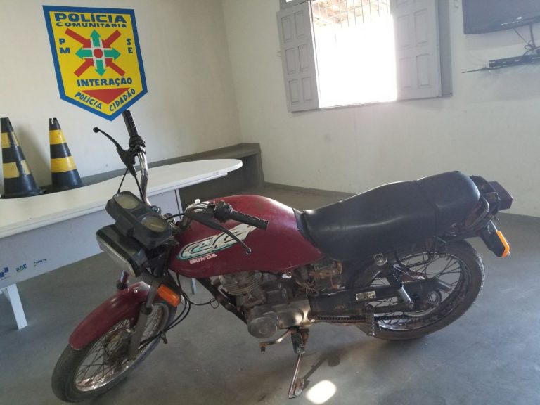 PM de Lagarto recupera motocicleta roubada