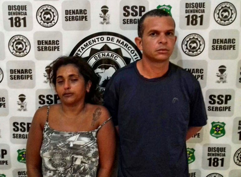 Casal acusado de tráfico drogas em Tobias Barreto é preso em Aracaju
