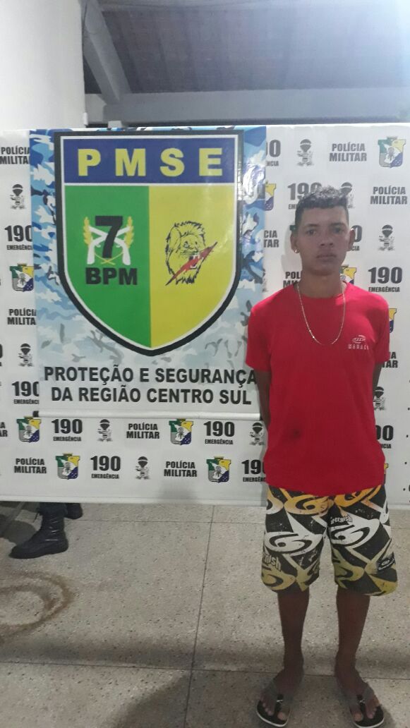 Polícia Militar de Lagarto prende indivíduo suspeito de prática de tráfico de drogas