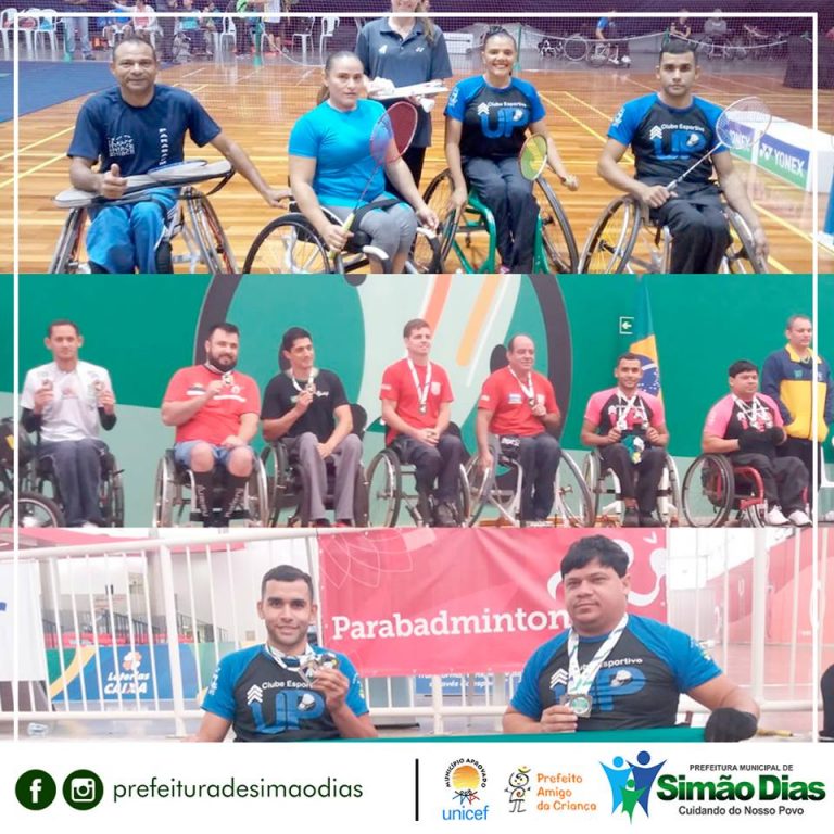 Atletas simãodienses conquistam medalhas na Etapa Nacional de Badminton Paralímpico