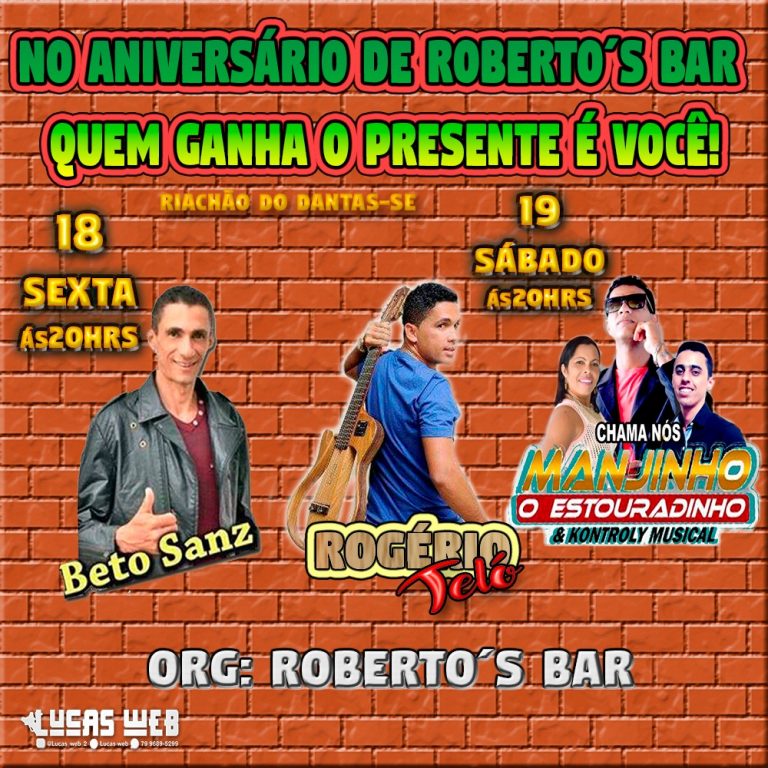 Festa em comemoração do aniversário de Roberto’s Bar