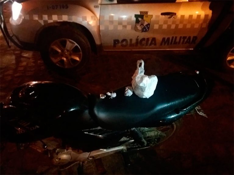 PM de Lagarto apreende drogas e motocicleta com chassi adulterado