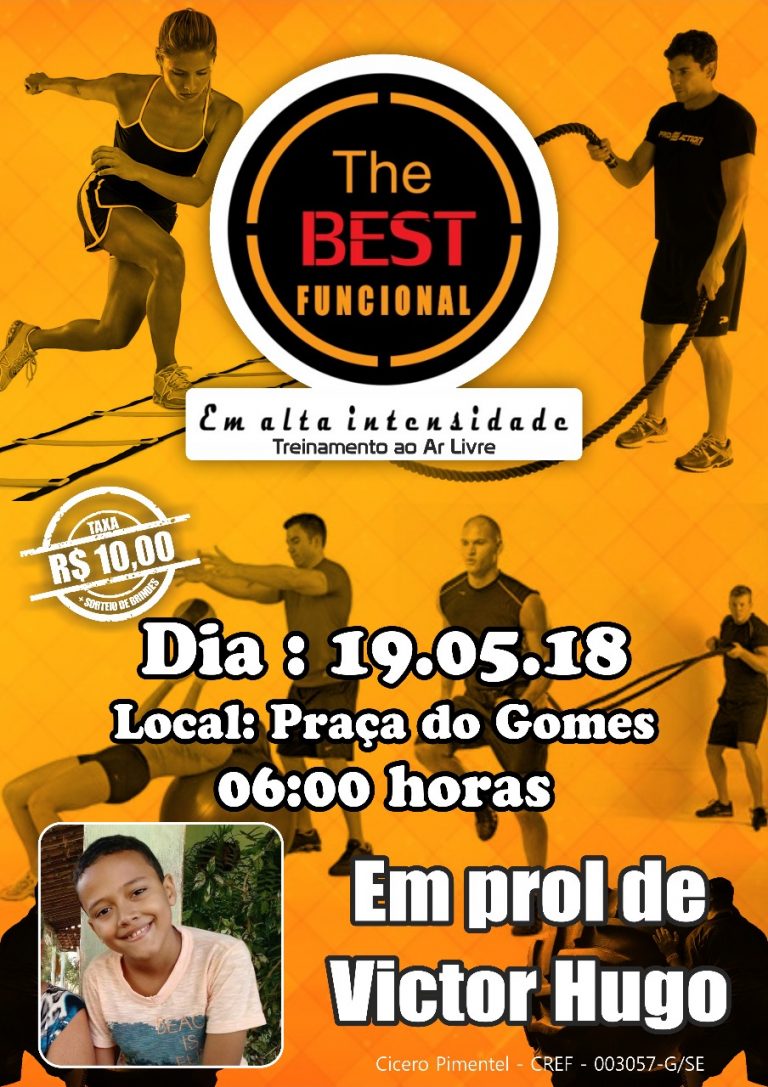 Aulão do The Best Funcional beneficente em prol do garoto Victor Hugo