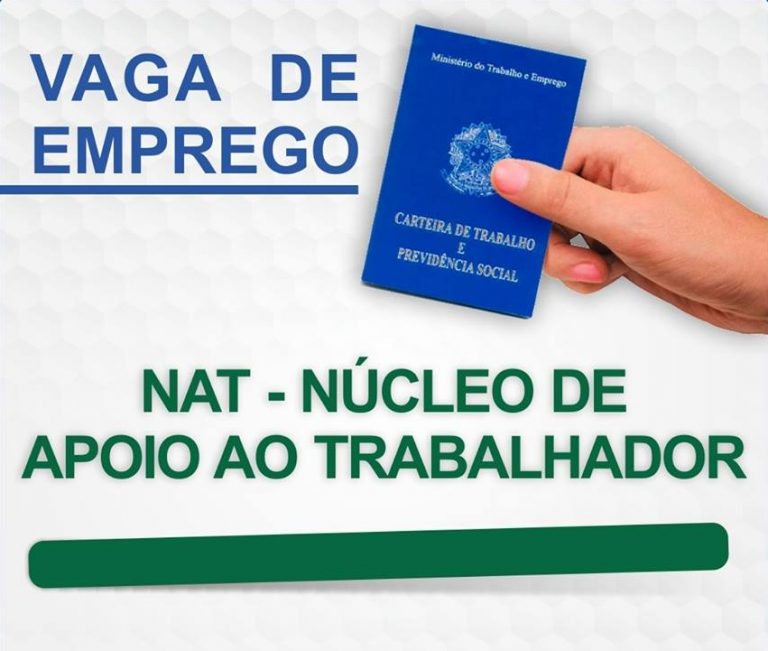 NAT de Simão Dias disponibiliza vaga de emprego em Curitiba/PR