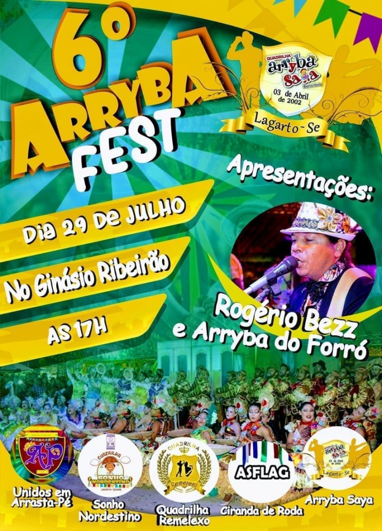 Ginásio “O Ribeirão” sediará o 6º Arryba Fest neste fim de semana