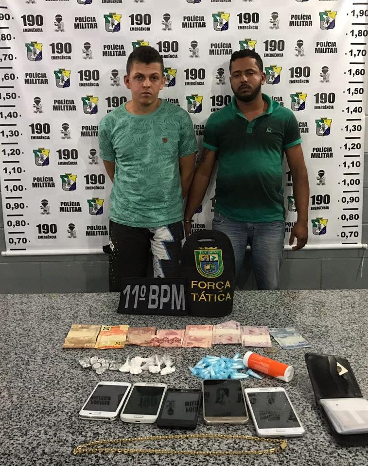 Polícia Militar efetua prisão de dois suspeitos por tráfico em Tobias Barreto (SE)