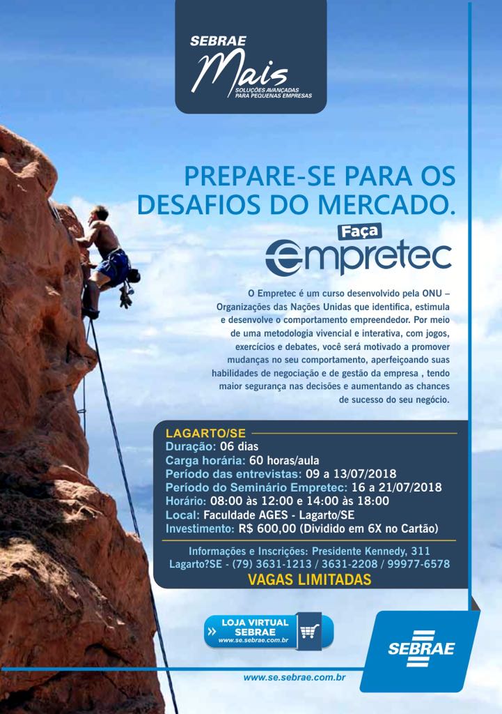 Participe do Empretec e prepare-se para os desafios do mercado