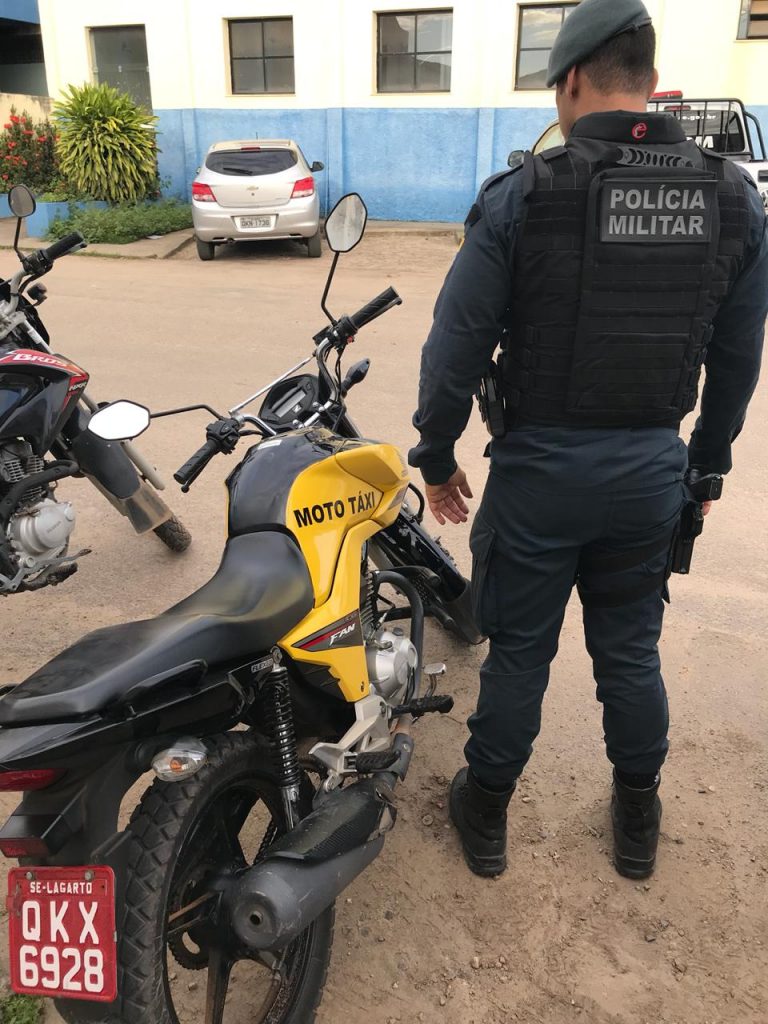 PM de Lagarto recupera motocicleta minutos após assalto