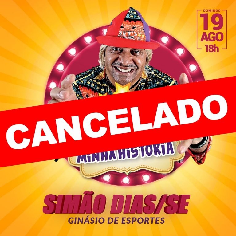 É cancelado show do comediante tiririca que iria acontecer em Simão Dias.