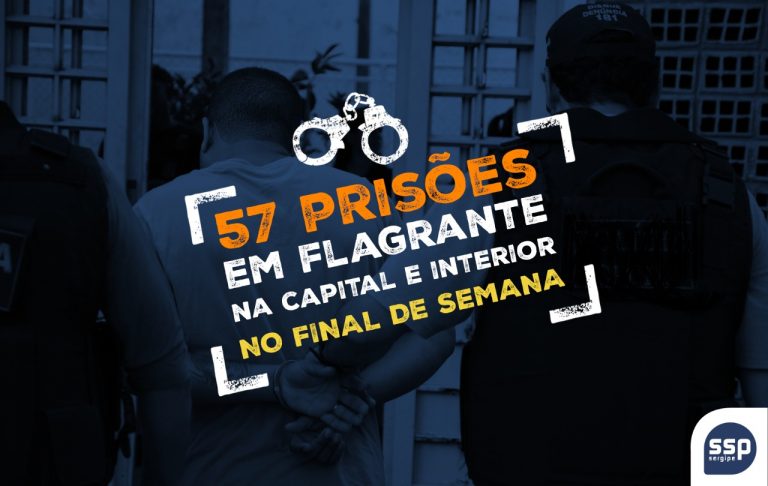 SSP registra 57 prisões durante o final de semana