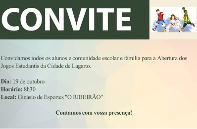 Jogos Estudantis começam na próxima sexta-feira, 19