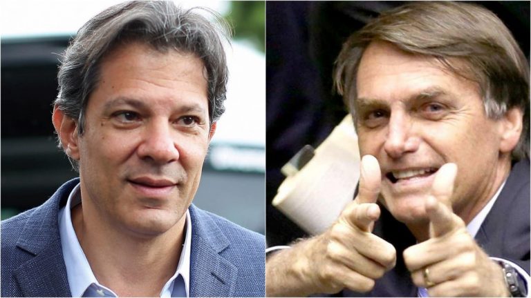 Pesquisa Datafolha mostra Bolsonaro com 59% e Haddad com 41% dos votos válidos no 2º turno
