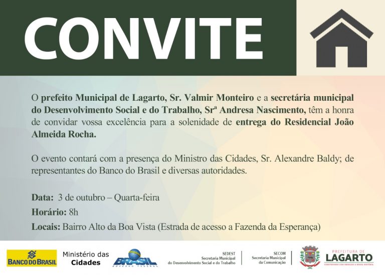 544 famílias em festa: Residencial João Almeida Rocha será entregue nesta quarta-feira (3)