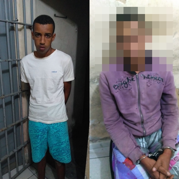 7° BPM prende um cidadão de 18 anos e apreende menor de 16 anos, na cidade de Riachão do Dantas, por homicídio.