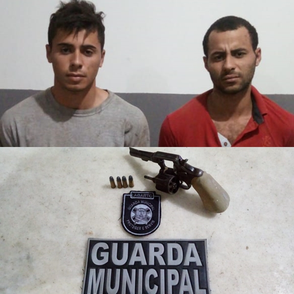 Guarda municipal de Lagarto prende dupla após realizarem um arrastão no conjunto Antonio Martins