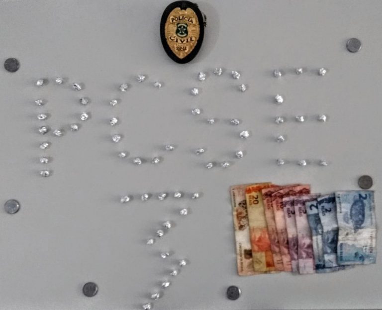 Polícia Civil prende suspeito de tráfico de drogas em Campo do Brito.