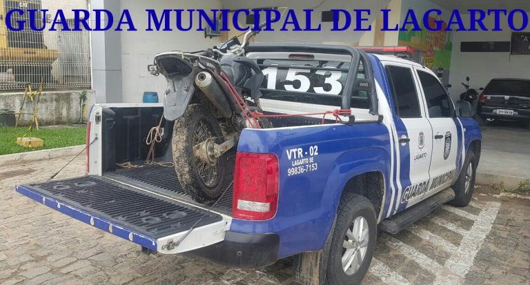 Guarda Municipal  De Lagarto recupera motocicleta roubada no Município De Riachão do Dantas..