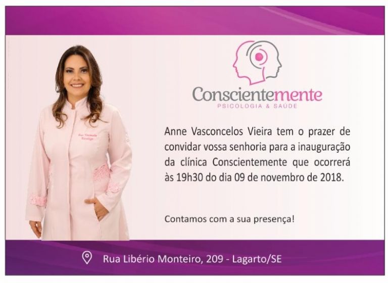 É hoje a grande inauguração da clínica Conscientemente.