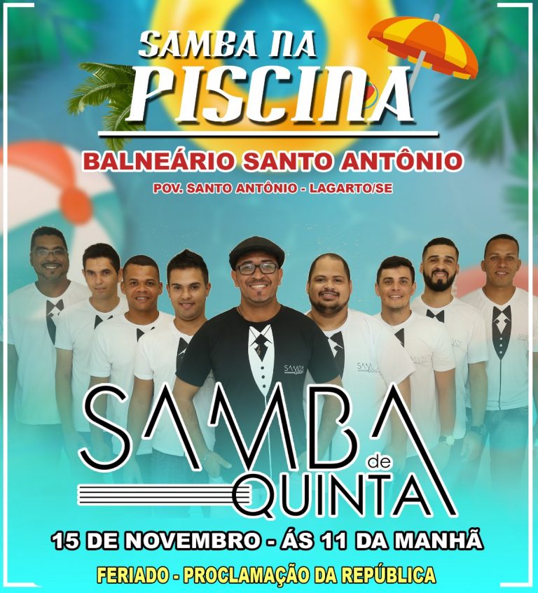 Samba na piscina – Balneário Santo Antônio