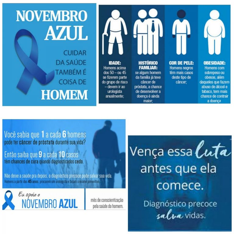 NOVEMBRO AZUL: O Homem e a consciência do câncer de próstata.