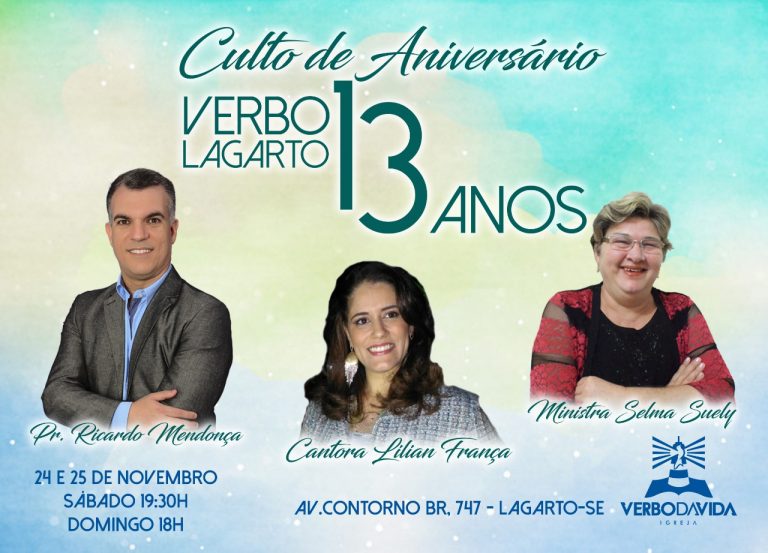 Culto de Aniversário Verbo Lagarto – 13 anos