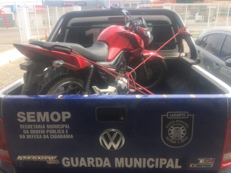 Guarda municipal de Lagarto recupera o 31° veículo roubado em 2018.