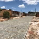 pavimentação no povado rio fundo