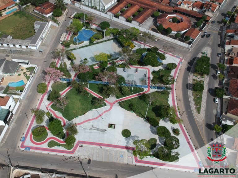 Praça recém reformada é alvo de vandalismo em Lagarto