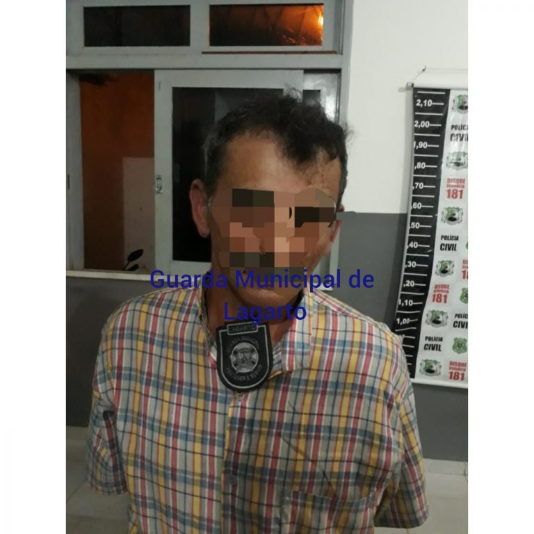Guarda Municipal de Lagarto prende indivíduo por dano patrimonial provocado em instalação pública e desacato no Jenipapo