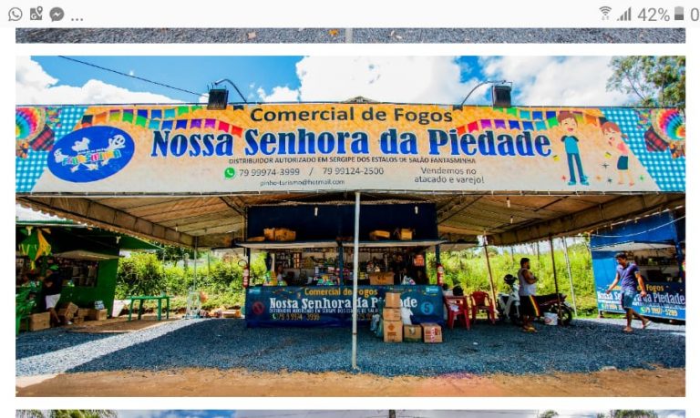   Comercial de fogos Nossa Senhora de Piedade