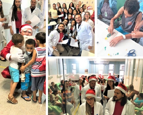 Ação de Natal do Hospital Universitário sensibiliza usuários e acompanhantes