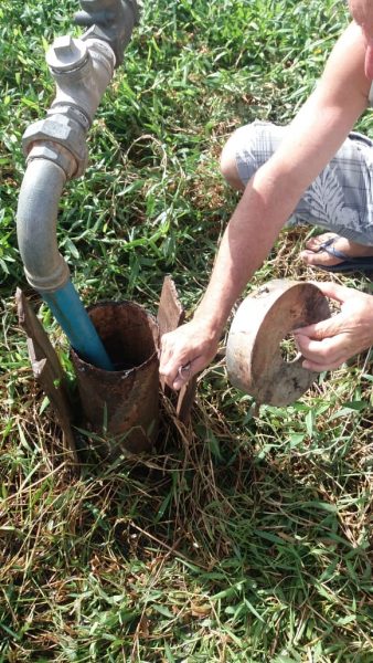 Bomba de poço que abastece a comunidade do Povoado Limoeiro em Lagarto é roubada.