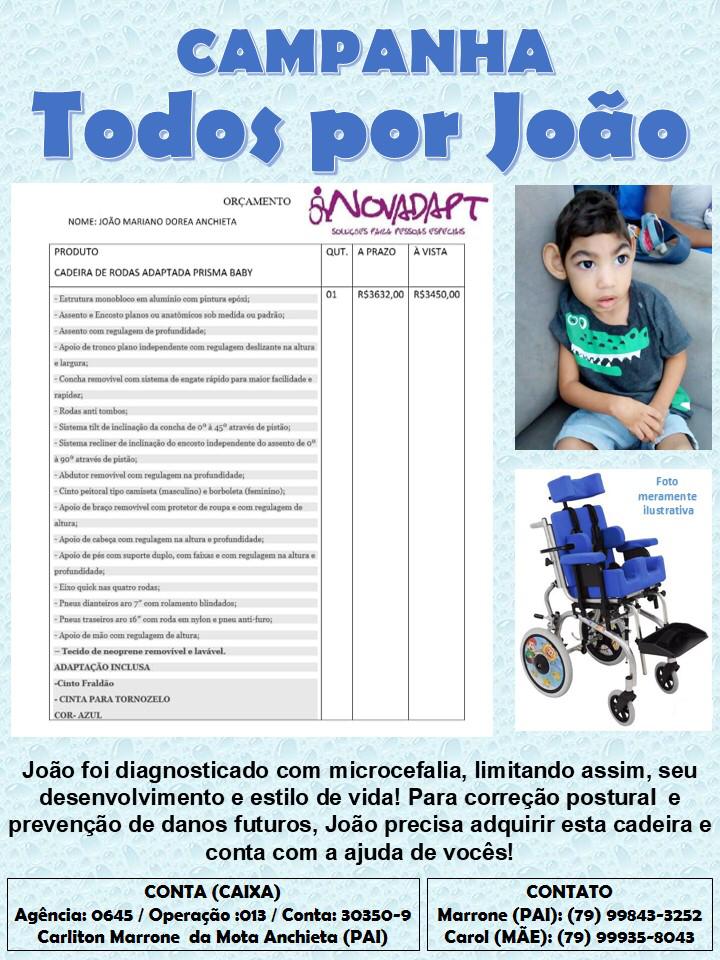 Campanha em prol do menino João