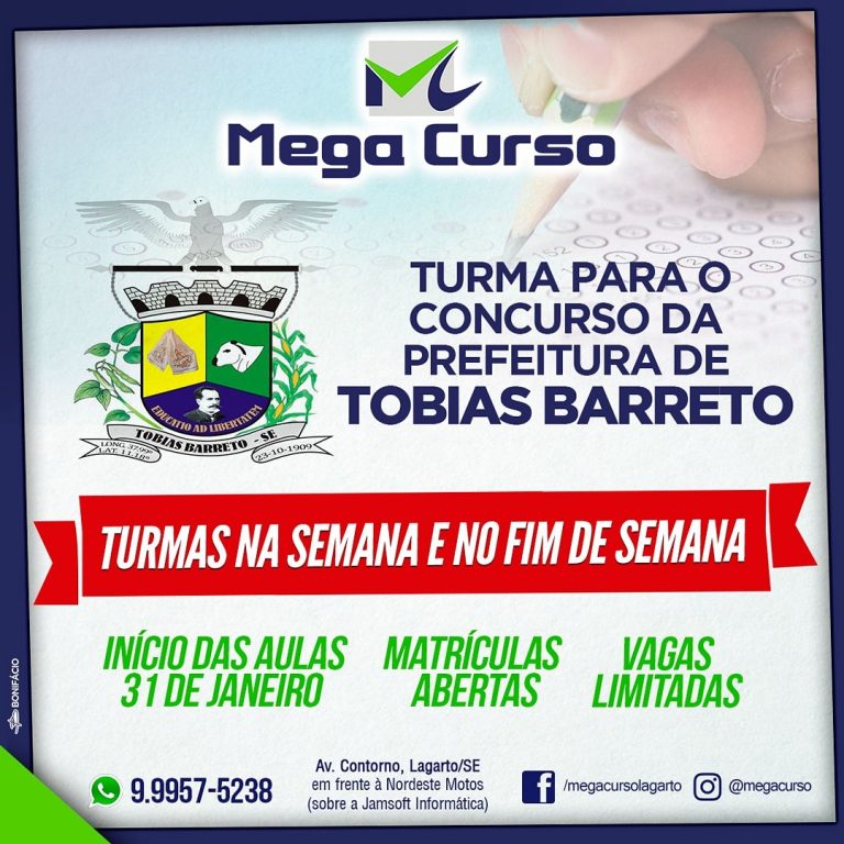 Mega Curso abre novas turmas