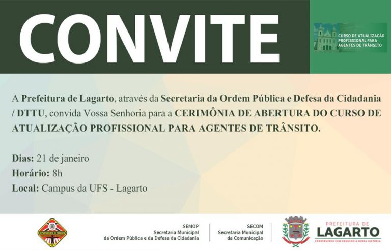 Convite da Prefeitura Municipal de Lagarto