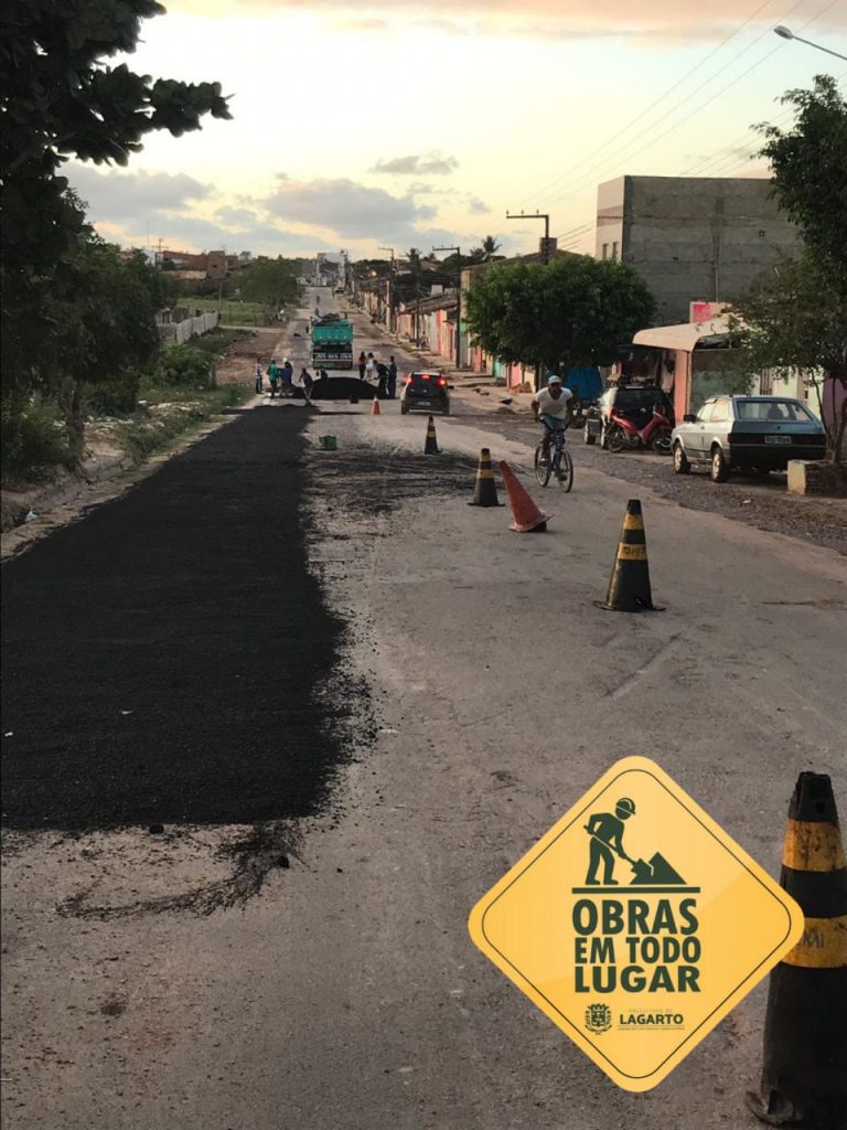 A Prefeitura de Lagarto, está realizando obras por toda cidade