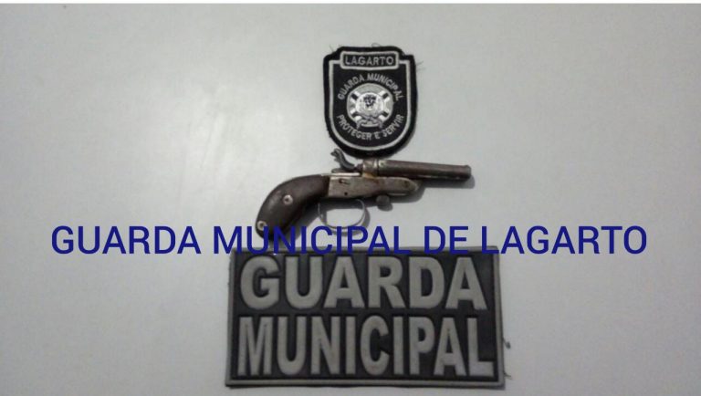 Guarda Municipal de Lagarto apreende menor com arma de fogo tipo garrucha calibre .22