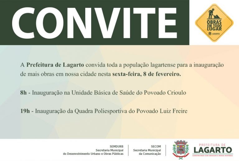 Inauguração de uma nova UBS e quadra poli-esportiva em Lagarto