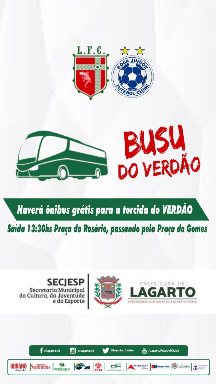 Busu do Verdão: vai ter ônibus de graça para a torcida neste domingo