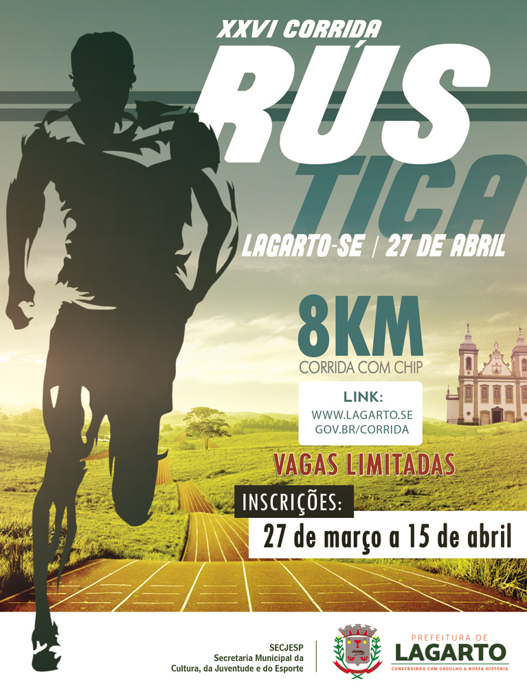 Foi dada a largada para a 26ª Corrida Rústica de Lagarto com a abertura das inscrições