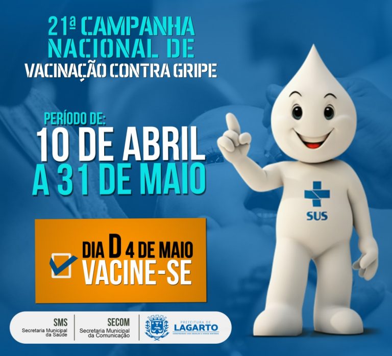 Vacinação contra gripe começa hoje e Prefeitura estima vacinar mais de 22 mil pessoas este ano